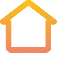 House icon with orange gradient